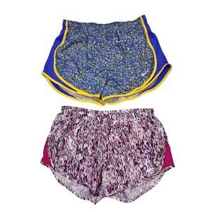 Nike Dri Fit Women's Medium Pink & Purple Speckled Activewear Shorts, Basketball